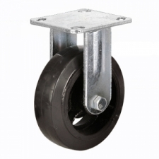 Чугунное колесо с литой черной резиной FCd 100